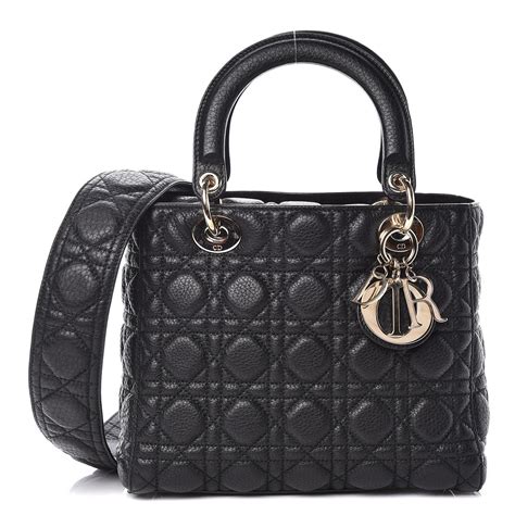 lady dior supple grained calfskin|Small Lady Dior Bag Black Grained Cannage Calfskin.